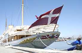The Danish royal yacht Dannebrog