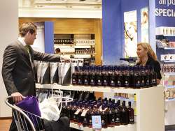 Shopping area in Copenhagen Airport