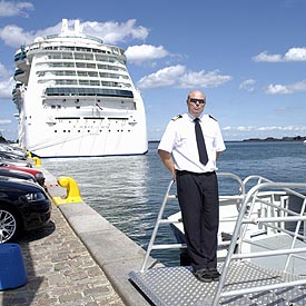 cruise ship in Copenhagen